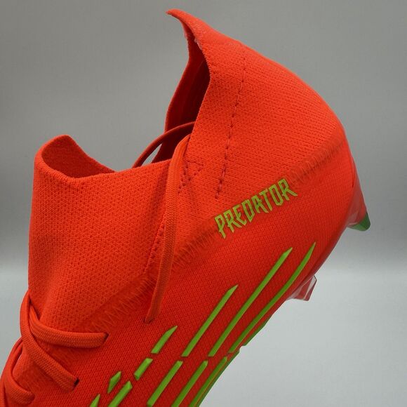 Mens Adidas Predator Edge.1 SG Soccer Cleats Size 11 Solar Orange/Green GW1010 main image 3